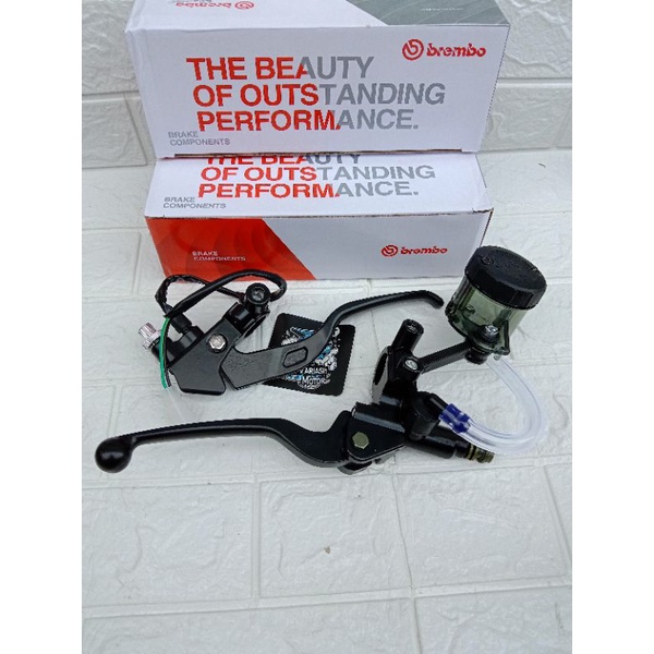 master rem set kiri kopling kanan master Brembo tabung smoke Besar handle kopling kiri scarlet rxkin