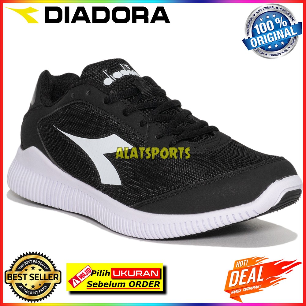 Diadora Eagle 2 DIA174897406 - Black Sepatu Running Pria Original