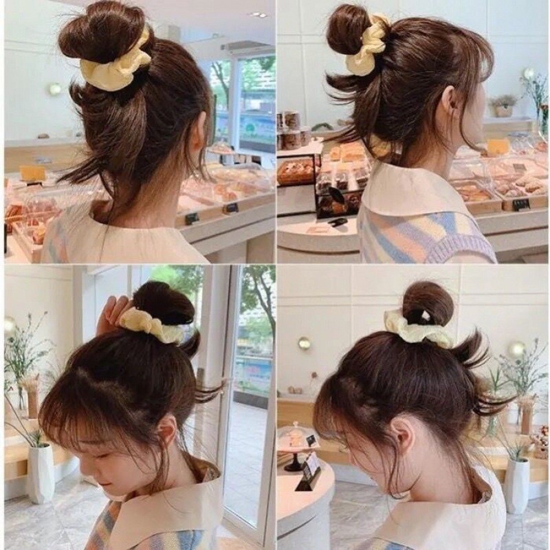 karet rambut dewasa polos korea new