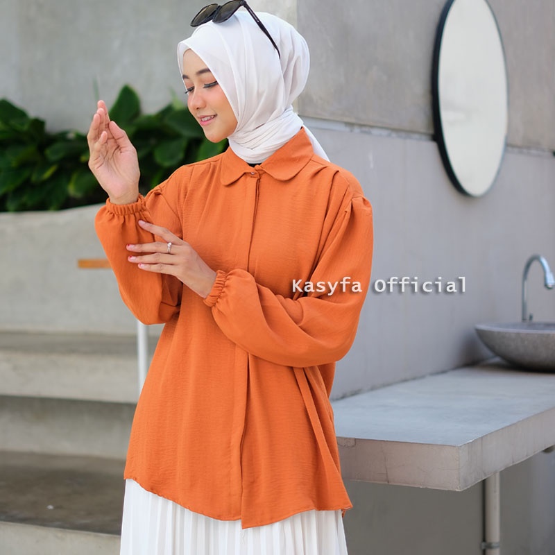 MANDA BLOUSE CRINCLE AIRFLOW // KEMEJA CRINCLE WANITA