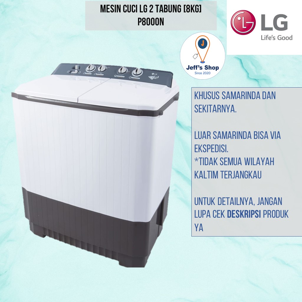 Mesin cuci LG 2 Tabung [8kg] P8000N