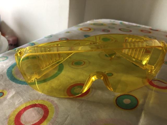Kacamata Apd / Google Safety ( Kuning Bening )