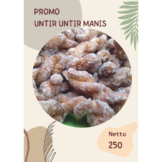 

Untir untir manis 250 gram