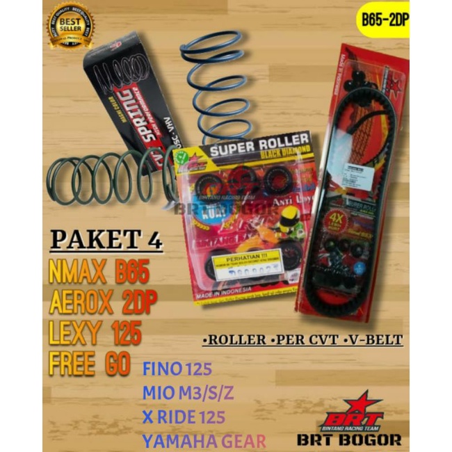 Paket CVT BRT NMAX AEROX LEXI X RIDE MIO M3 MIO S MIO Z SOUL GT 125 PAKET AKSELERASI BRT ORIGINAL PA
