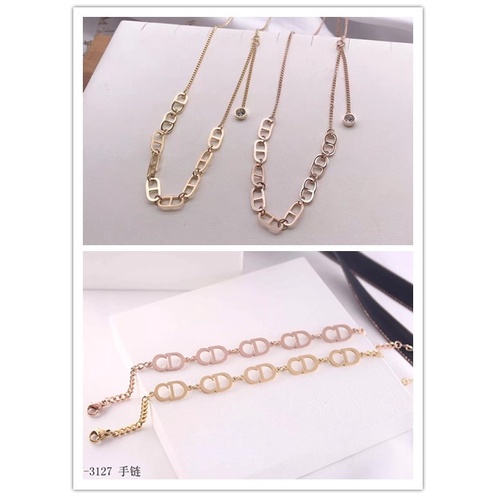 Set Titanium Kalung Dan Gelang Perhiasan Fashion  119.3127