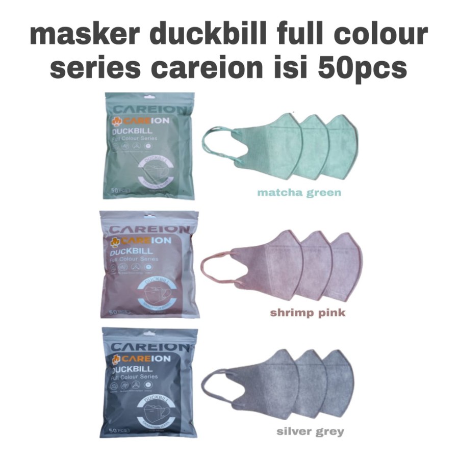 MASKER CAREION MASKER DUCKBILL FULL COLOUR SERIES EMBOS 3PLY ISI 50PC EDITION MASKER DUCK BILL MURAH