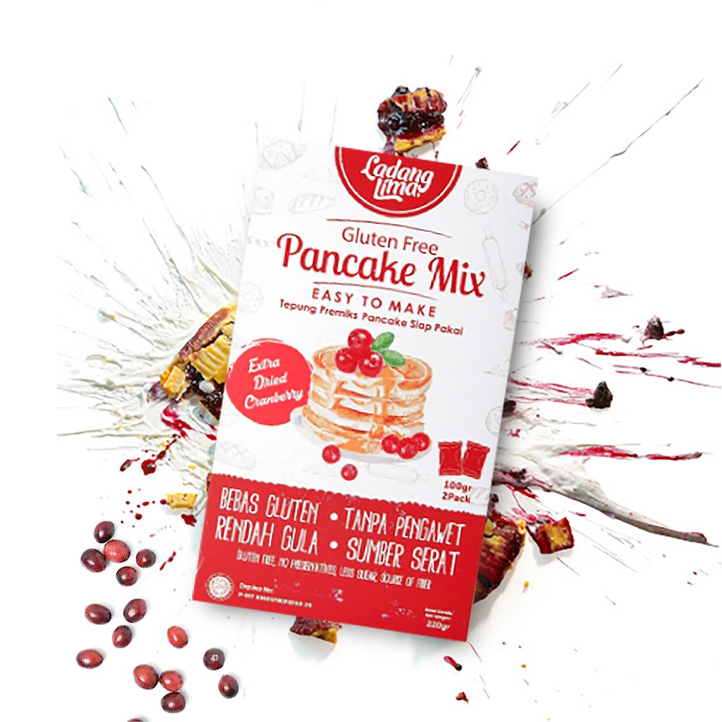 

Pancake Mix with Cranberry 220gr Ladang Lima
