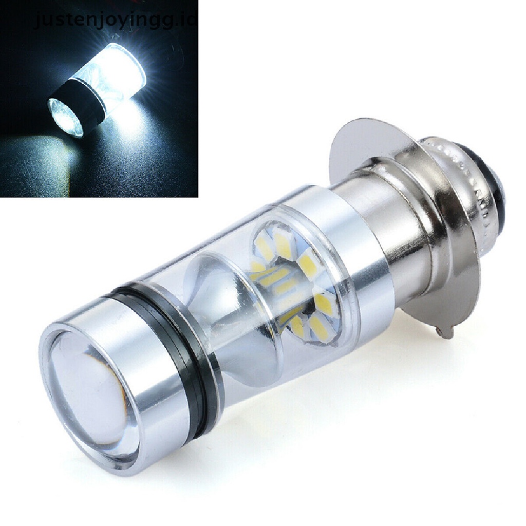 // justenjoyingg.id // BA20D H6 2323 20SMD LED 100W Motorcycle Fog DRL Brake Parking Light Lamp Bulb ~