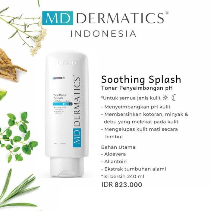 MD Dermatics Soothing Splash Toner