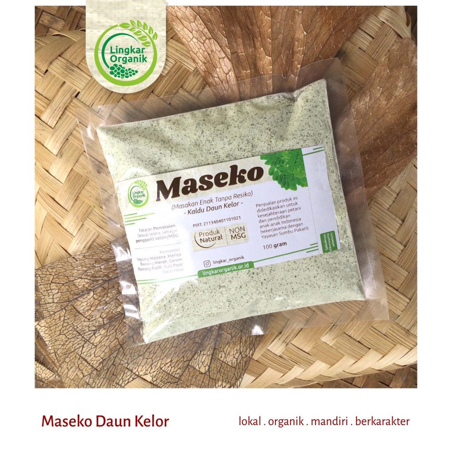 

Maseko Kelor Refill 100gr - Kaldu/Penyedap Rasa Bebas MSG, MPASI / Lingkar Organik