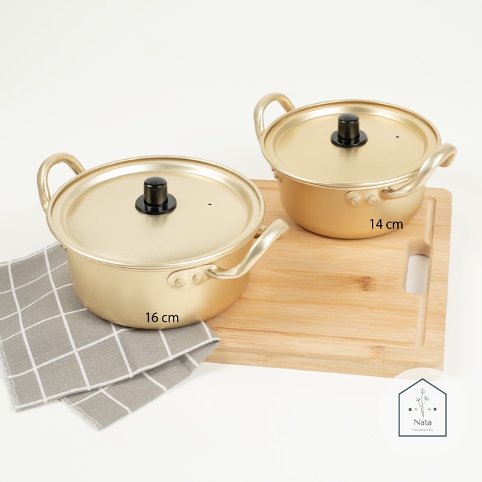PANCI KOREA 16 CM RAMYUN RAMEN RAMYEON MIE IMPORT GOLD EMAS HOTPOT