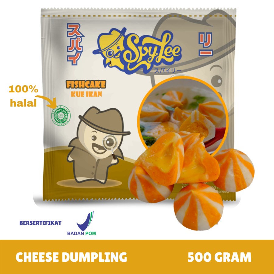 

Spylee Dumpling Cheese / Dumpling Ikan isi Keju (isi 28-31/500GR) Premium Frozen Food