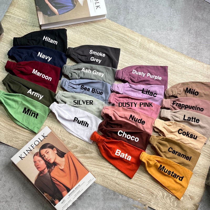 CIPUT BANDANA KAOS PREMIUM / CIPUT BANDANA /BANDANA DALAMAN HIJAB / INNER BANDO BASIC RAYON PREMIUM / CIPUT BANDO -mw