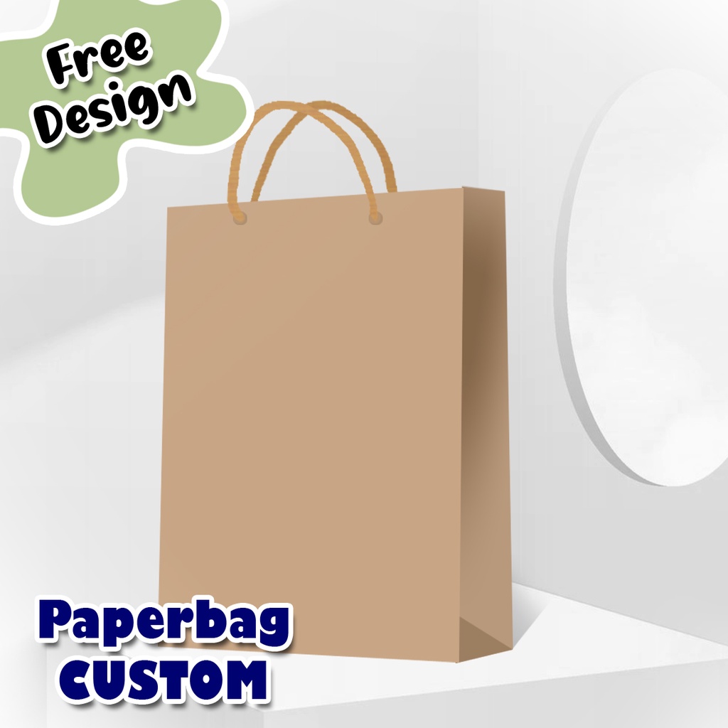 PAPERBAG MURAH/TAS SOUVENIR/TAS KERTAS NIKAHAN 25 x 8 x 31