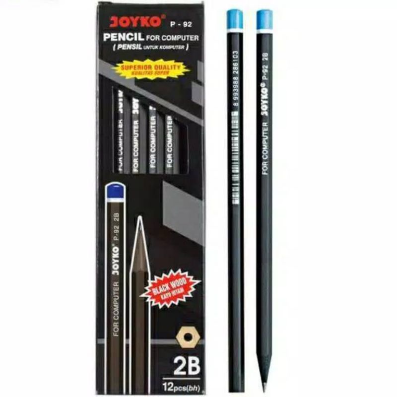 

Pensil 2B JOYKO P-92 Black Wood (12pcs)