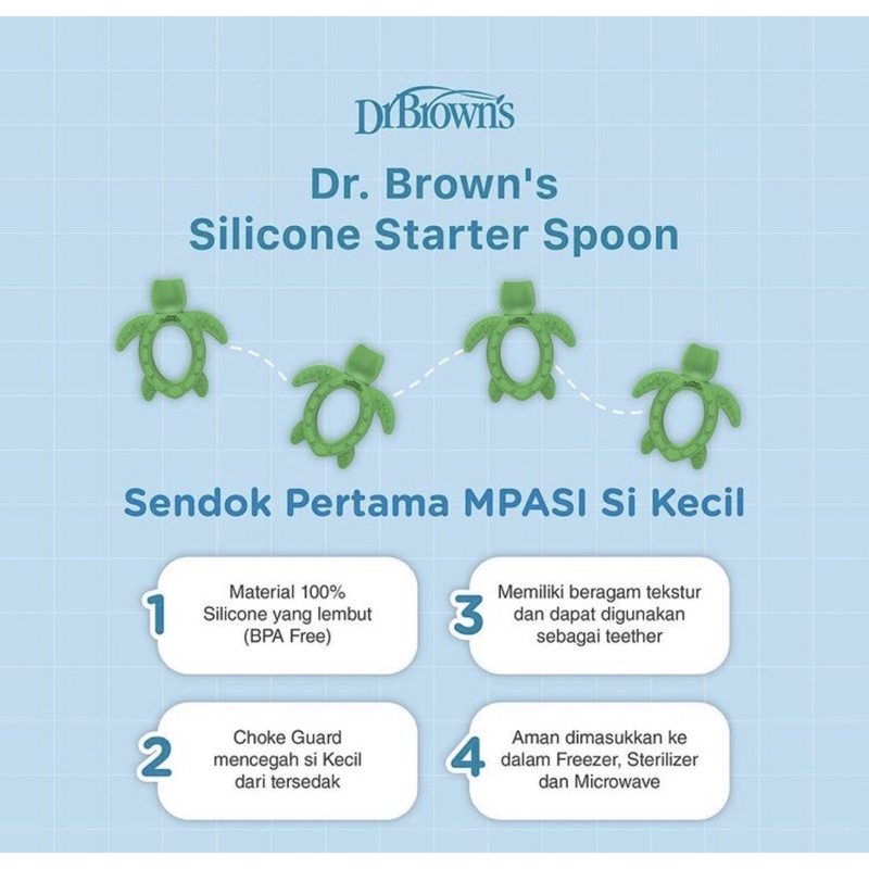 Dr.Brown’s silicone starter spoon