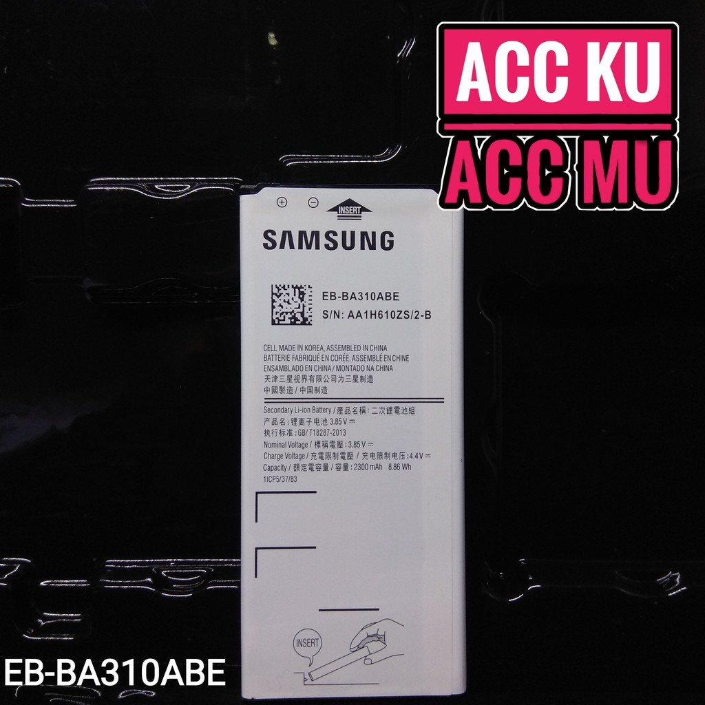 BATERAI SAMSUNG A3 2016 EB-BA310ABE BATTERY SAMSUNG A310 ORIGINAL