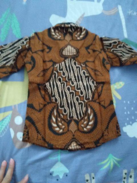 Kemeja Batik Anak Laki-laki Lengan Panjang Motif Parang Garudo,baju Batik Anak Exclusive,batik Anak
