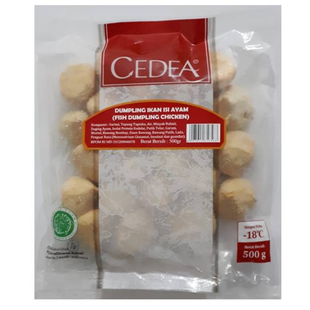 

Cedea Dumpling Ikan isi Ayam Dumpling Chicken 500gr