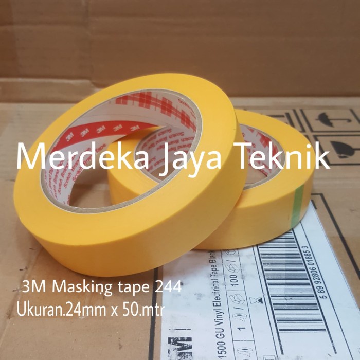 

Hemat Isolasi 3M Lem Kertas Masking Tape 3M 244 Kuning Ukuran 24Mm X 50.Mtr Trendi