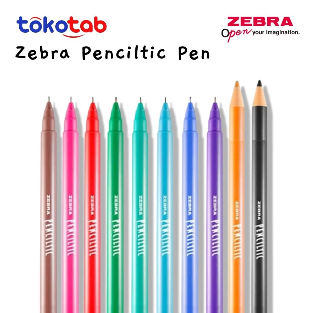 

Bolpoin Pulpen Pena Warna Warni Fine Liner ZEBRA Penciltic