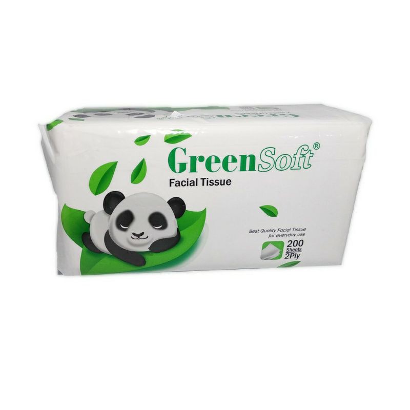 Tisu greensoft panda 200sheets 2ply