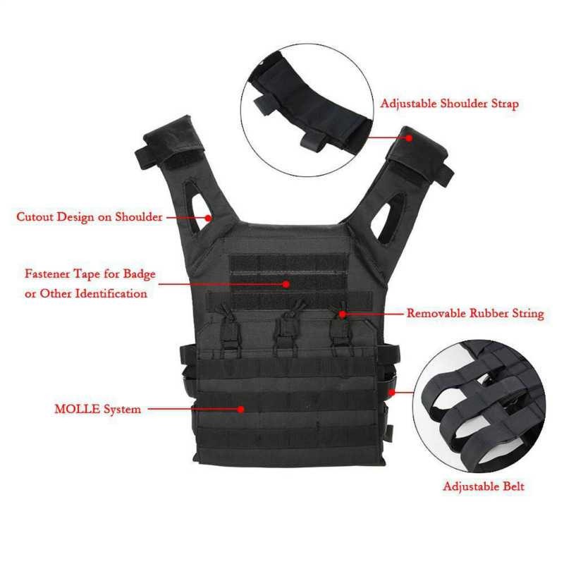 Rompi Pelindung Airsoft  Paintball Outdoor Tactical Vest Combat Oxford