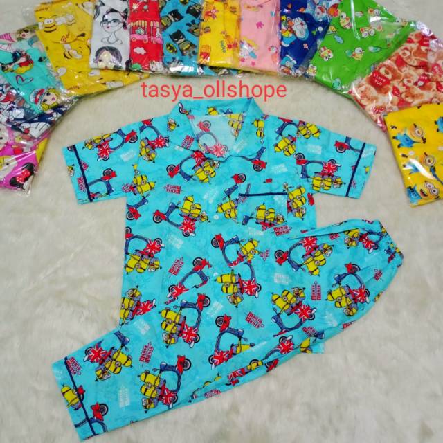 Piyama anak COD setelan anak baju tidur6-10tahun