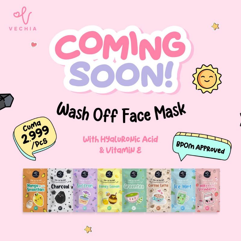 BPOM Masker Vechia/ Wash Off Mask Vechia