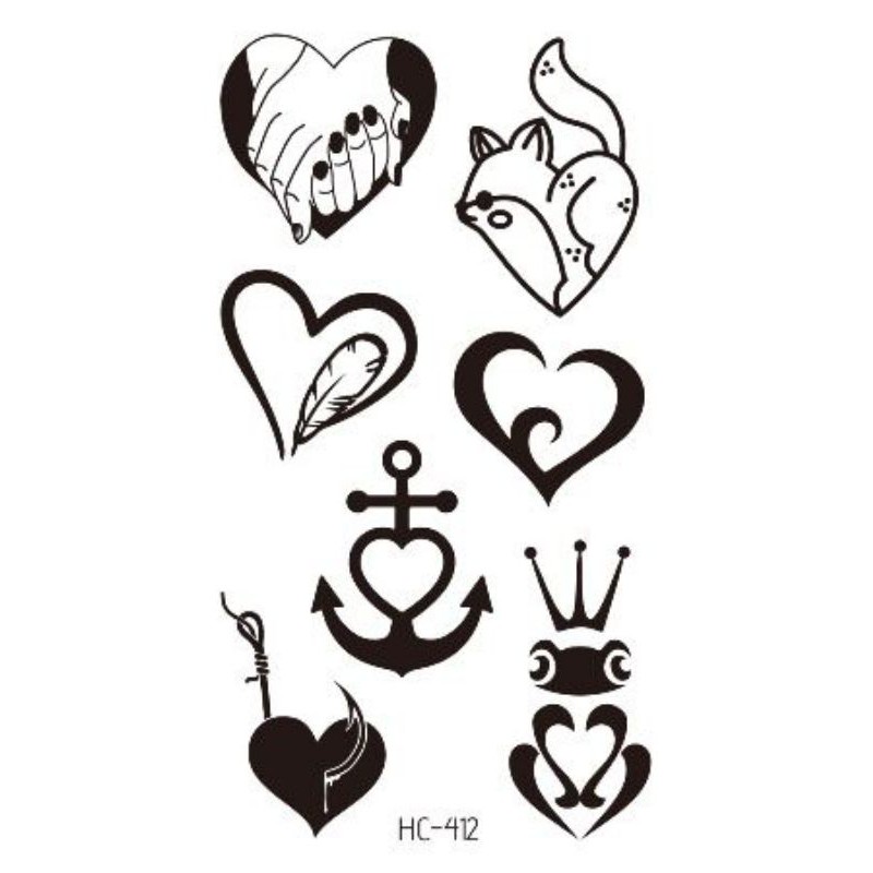 Tatto temporer terbaru ukuran 6x10cm MODEL HC-412