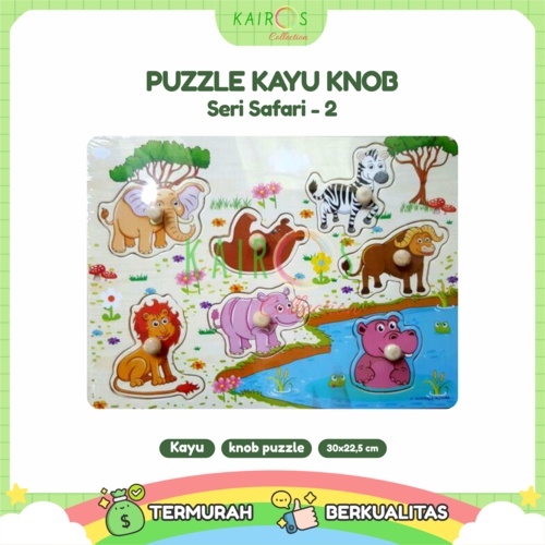 Puzzle Anak Kayu Knob Safari