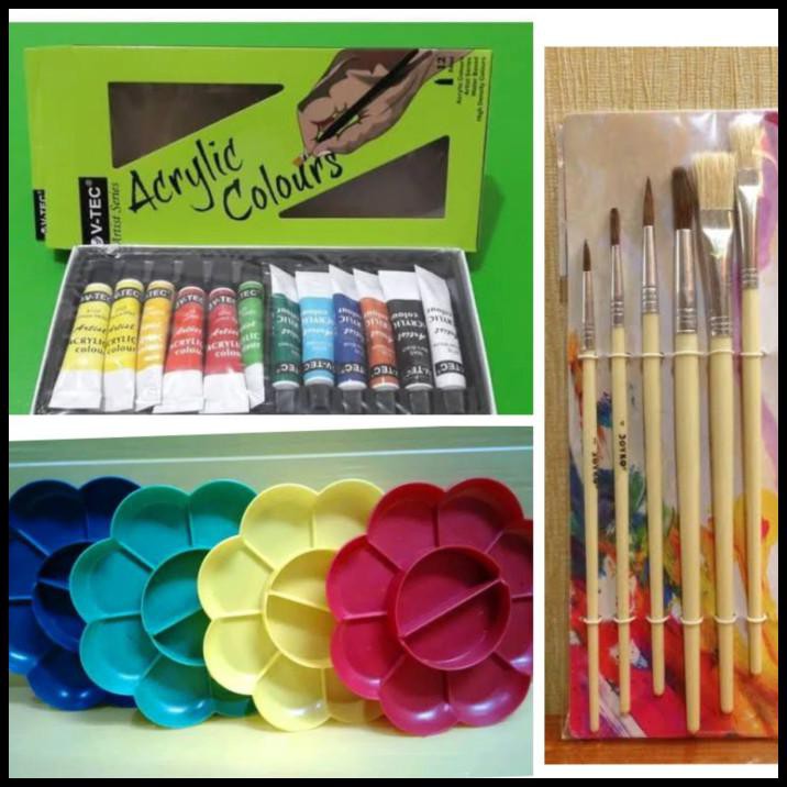 

Cuci Gudang Paket Lukis (Cat Akrilik,Kuas,Palet)