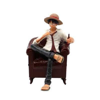 Terbaru ! Apaffa Action Figure One Piece Model Luffy Sitting on Sofa 1 PCS - AP2