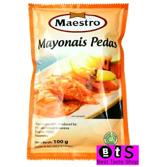

Mayonaise Maestro Mayo Pedas 100 gr Mayonnaise Hot Spicy
