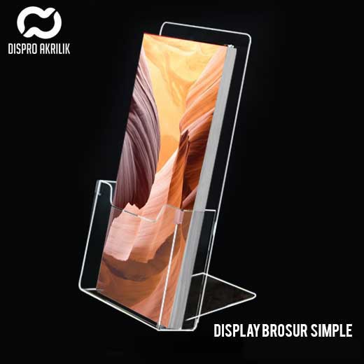 

B1 tempat brosur akrilik / Display brosur 1/3 A4 tebal 3 mm