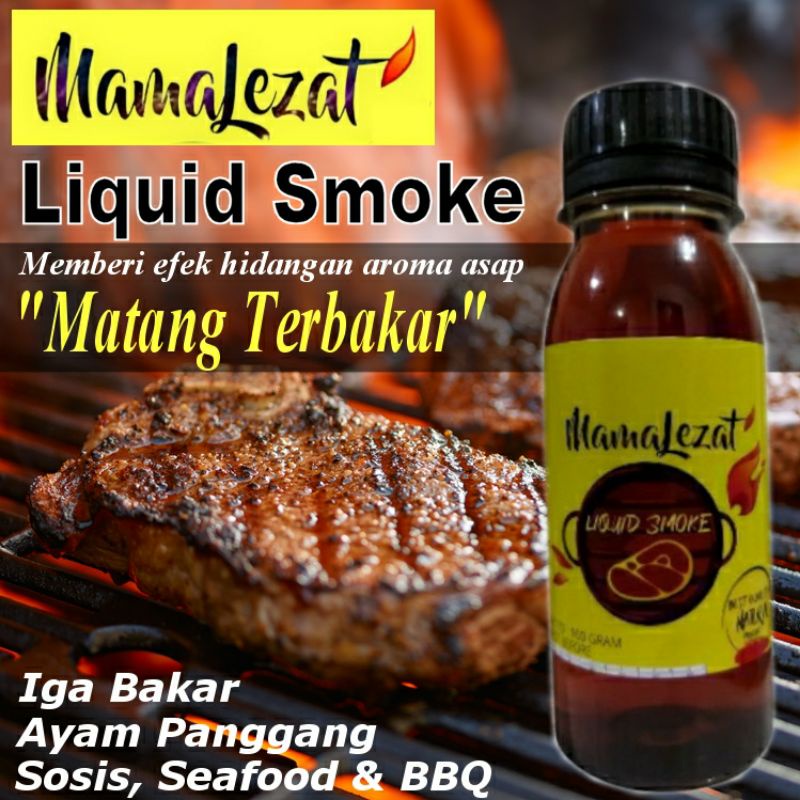 

MamaLezat Liquid Smoke Flavor 100 gram / Asap Cair / Perasa Aroma BBQ Bumbu Bakar Panggang / Perisa Aroma Asap Barbeque Barbekiu) Promo Harga Diskon