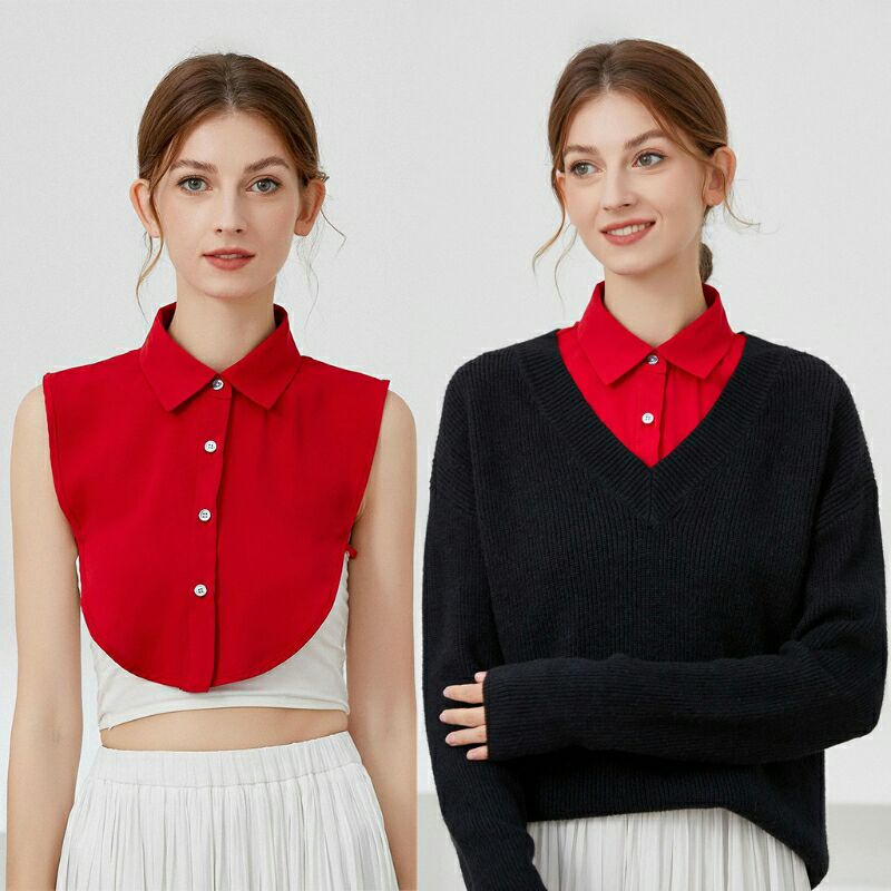 Fake Collar Kerah Palsu Kemeja Wanita Korea  Manset Leher Krah Kemeja