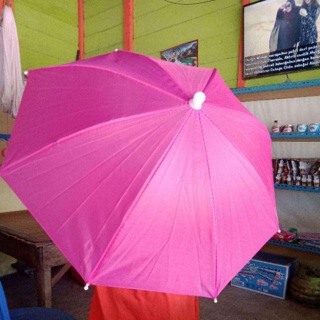 Payung Kepala Anti Hujan / Matahari Untuk Dewasa