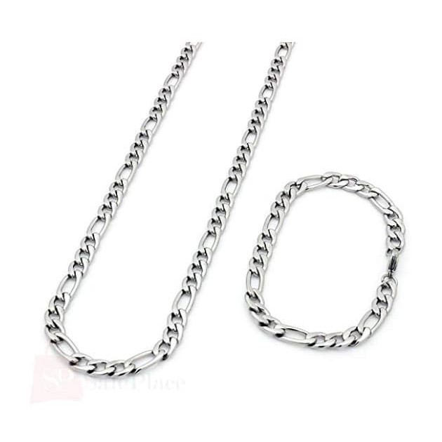 Set Kalung Gelang Pria Wanita Cowok Cewek Laki Perempuan Anak Titanium