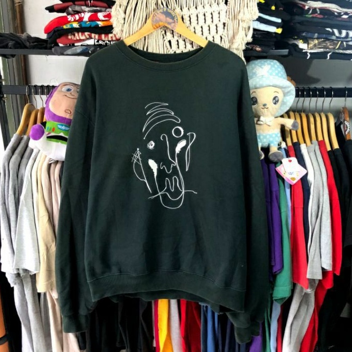 COMPAGNO CREWNECK SWEATER SECOND THRIFTTING COWOK CEWEK MURAH