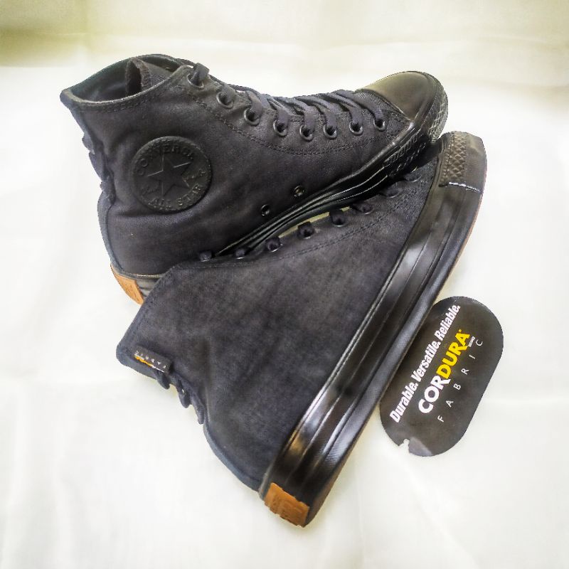 Converse CT All Star Hi Black/Brown with CORDURA Fabric