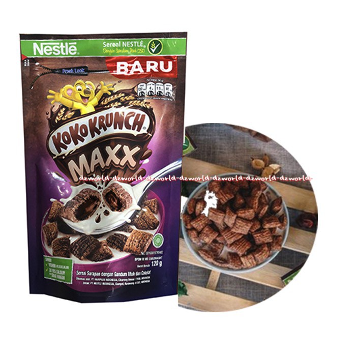Koko Krunch Maxx 120gr Sereal Sarapan Dengan Gandum Utuh Dan Coklat Kokokrunch