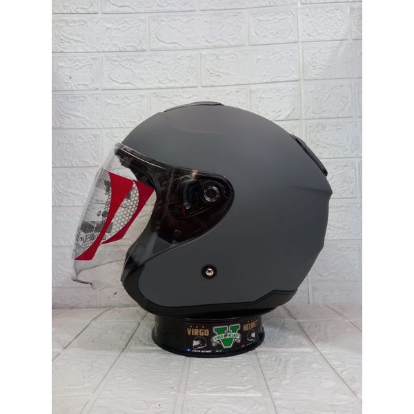 HELM KYT KYOTO SOLID GORILA GREY MATT