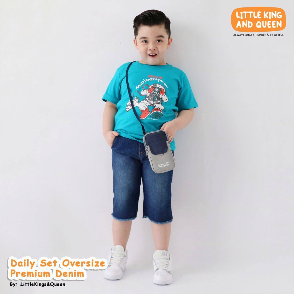 Daily Set Oversize Denim by Little King&amp;Queen