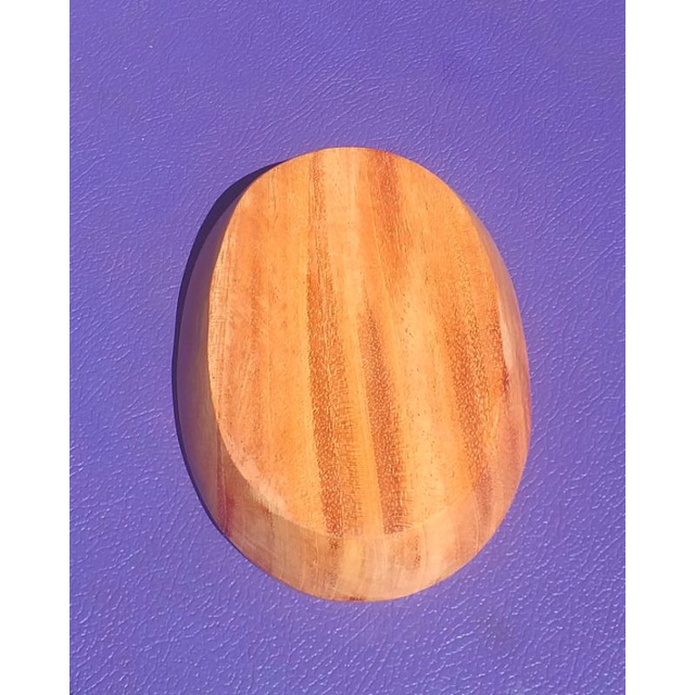 mangkok oval/wadah sambal oval 10x14cm mahoni