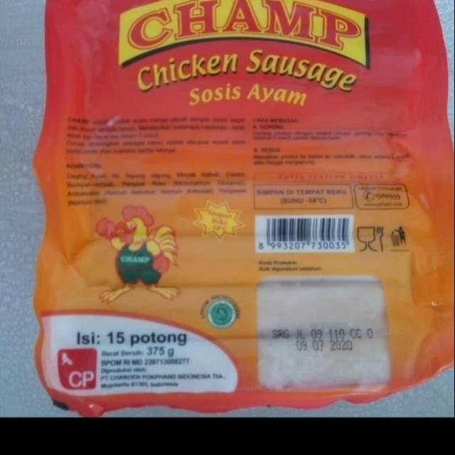 

Champ sosis ayam 375gr 15s