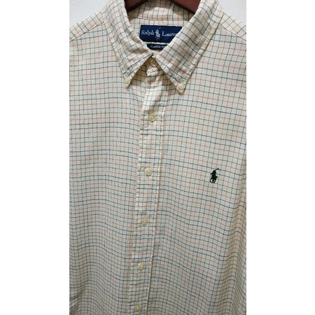 kemeja flannel polo Ralph Lauren size S mulus mantul