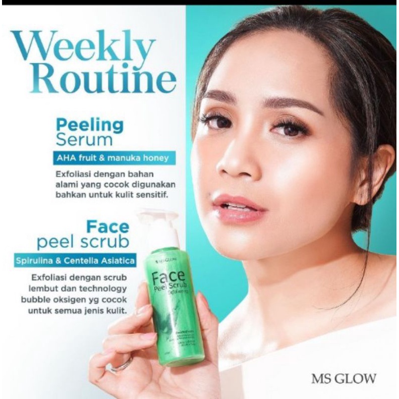 Face Pell Scrub Khusus Wajah MS GLOW