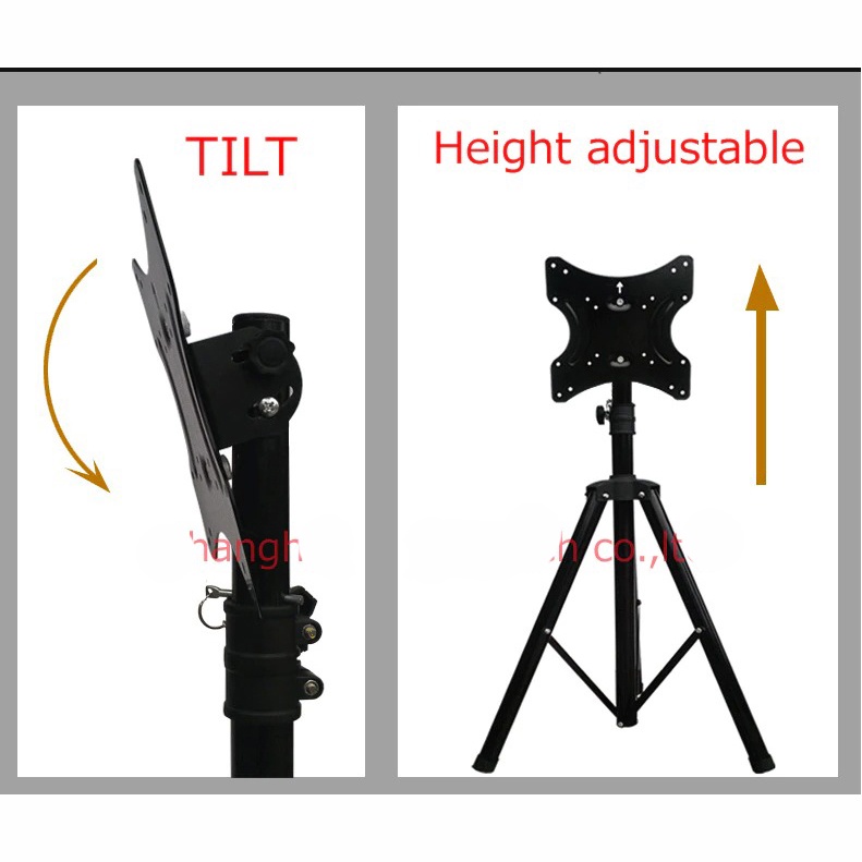 D-Mount Tripod Bracket TV Folding Mount Stand floor TV 14-42 Inch - D0150 - Black