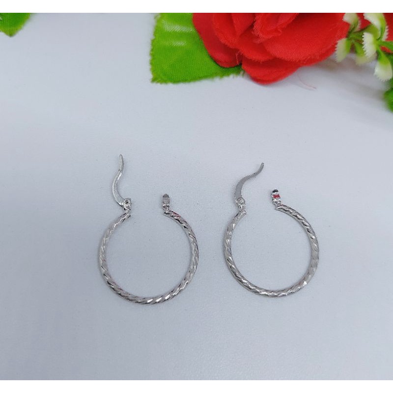 Anting keroncong lapis emas 24k